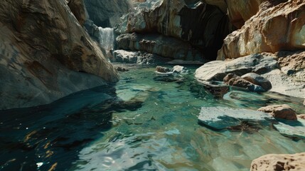 Fototapeta premium Serenity in the Rugged Wilderness