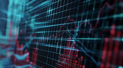 Finance theme  intersecting grid lines for stability and analytics representation