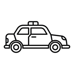 Car police icon vector design template