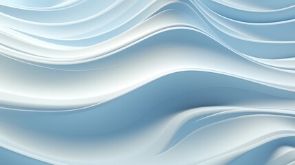 Modern minimalistic art of soft 3D waves, flowing gently