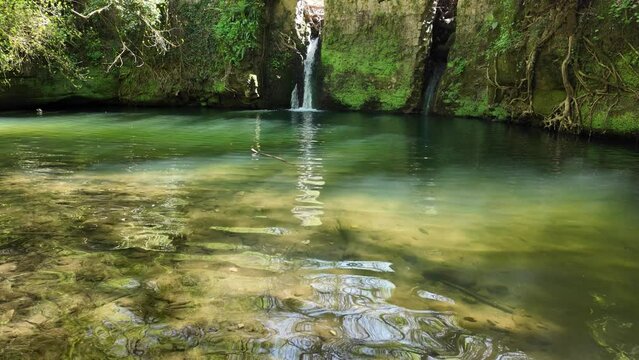Scenic hiking trail "Gole del Biedano", near the villages of Barbarano Romano and Blera. Province of Viterbo, Lazio, Italy.