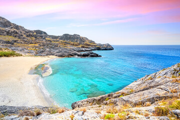 One Rock Beach, Insel Kreta, Griechenland 