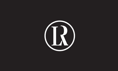 LR, RL, R , L Abstract Letters Logo Monogram	