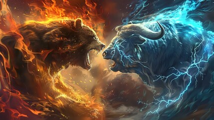 Epic Collision: Fire and Lightning in Mythic Duel