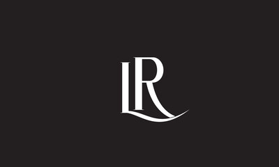 LR, RL, R , L Abstract Letters Logo Monogram	