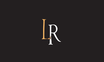 LR, RL, R , L Abstract Letters Logo Monogram	