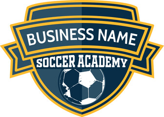 Dynamic Shield: Soccer Academy Logo Design