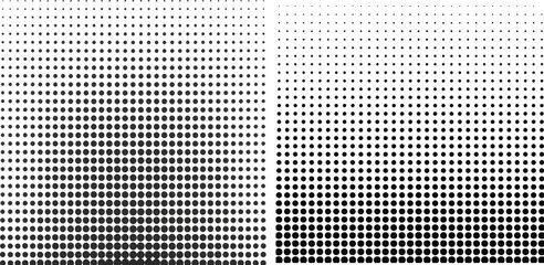 Seamless halftone dots pattern - obrazy, fototapety, plakaty