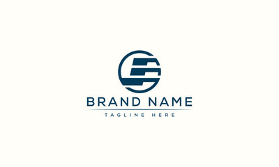 E logo Design Template Vector Graphic Branding Element.