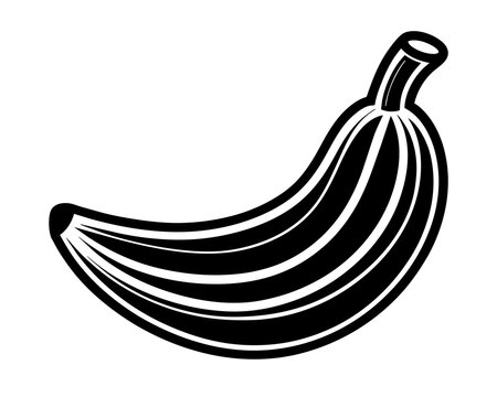 A banana silhouette design vector
