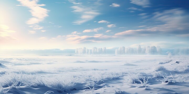 White snow winter blurred landscape background. Nature outdoor chirstmax xmas new year vibe  scene