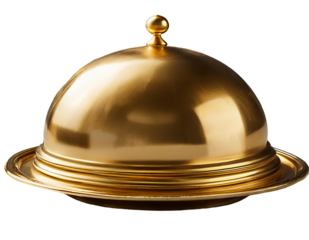 golden restaurant cloche