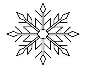 Vector snowflake design