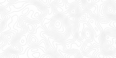 Vector geography landscape Topo contour map on white background, Topographic contour lines. Seamless pattern with lines Topographic map. Geographic mountain relief diagram line wave carve pattern.