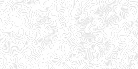 Vector geography landscape Topo contour map on white background, Topographic contour lines. Seamless pattern with lines Topographic map. Geographic mountain relief diagram line wave carve pattern.