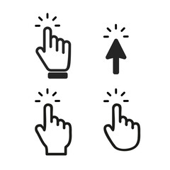 Finger for graphic and web design vector icon Illustration.