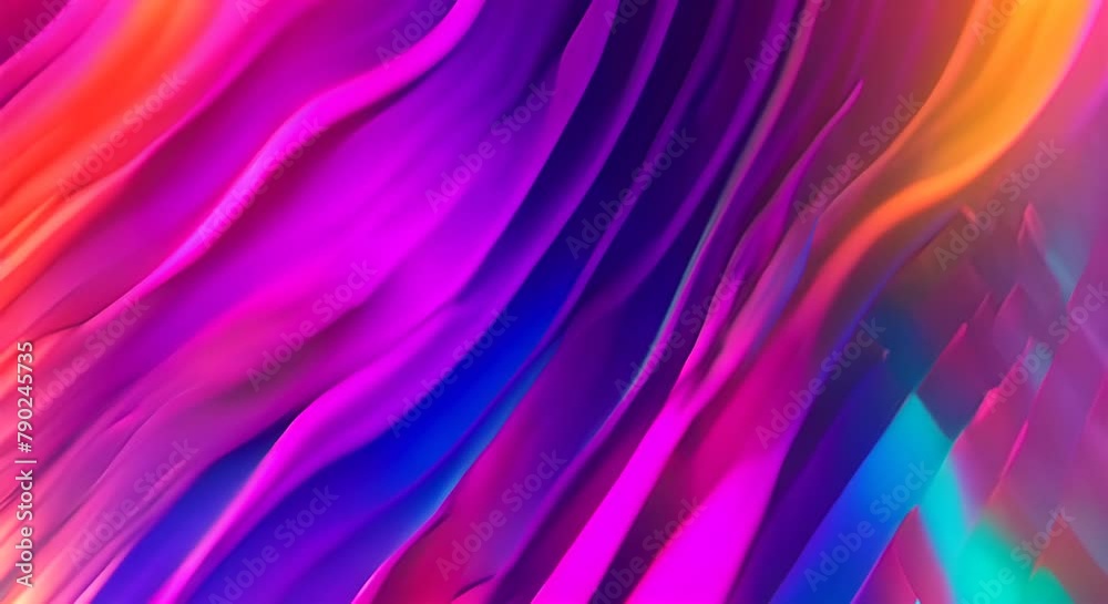 Poster vibrant diagonal streaks of neon light with a dynamic motion blur effect on a dark background. abstr