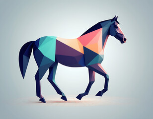 Horse animal abstract illustration