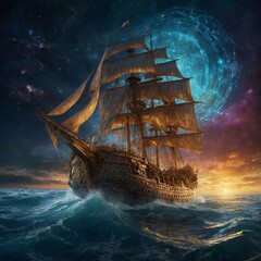 ship in the ocean, Generative AI 