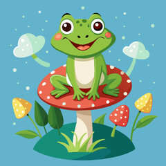 cheerful-frog-smiles-and-sits-on-the-fly-agaric-mu 