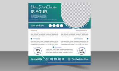 Editable Healthcare Social Media Post Design Square size