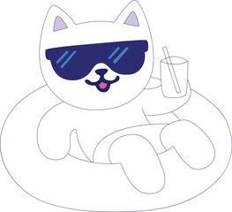 cocktail coloring page for kids