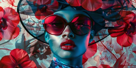 Abstract Elements Fashion Model Art Wallpaper Background