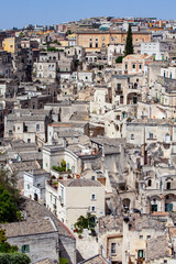 Fototapeta premium The old buildings of ancient Sassi in Matera, italy