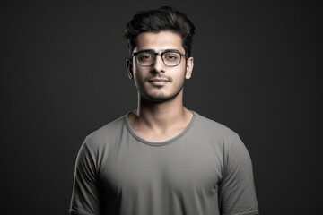 Fototapeta premium Young man wearing eyeglasses