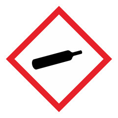 GHS Chemicals Label Pictograms and Hazard Classes - Gases under pressure