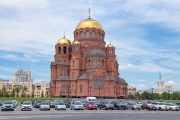 View of the Alexander Nevsky Cathedral on a sunny June day, Volgograd - 790263941