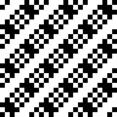 Fototapeta premium Seamless pattern. Figures ornament. Shapes backdrop. Ethnic mosaic. Folk wallpaper. Embroidery background. Tribal motif. Digital paper, web design, textile print, abstract illustration. Vector art