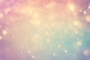 Pastel bokeh , a normal simple grainy noise grungy empty space or spray texture , a rough abstract retro vibe shine bright light and glow background template color gradient