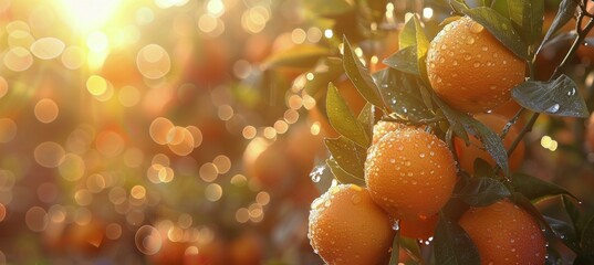 Tree Filled With Ripe Oranges