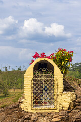 Little Maria chapel along the street in El Castillo in Nicaraqua