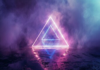 Triangle Object Floating in Water