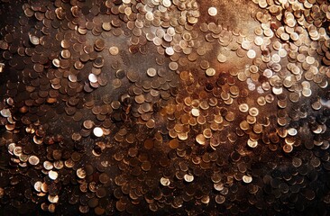Close Up of a Bunch of Coins - Powered by Adobe