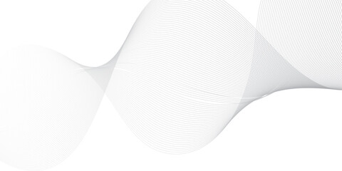 Abstract wave element for design. Digital frequency track equalizer. Stylized line art background. Vector illustration. Wave with lines created using blend tool. Curved wavy line, smooth stripe.
