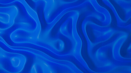 Blue crinkled textile texture with different undulations