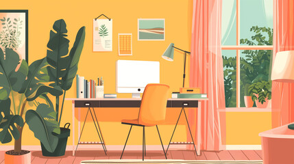 Office Creative Corner flat style