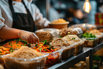 A food delivery service optimizing delivery routes and order fulfillment processes to reduce delivery times and increase customer satisfaction and profitability.