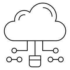 cloud computing concept illustration