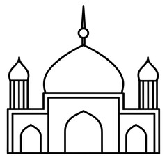 masjid silhouette