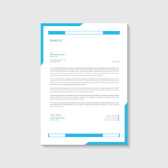 Company letterhead design template