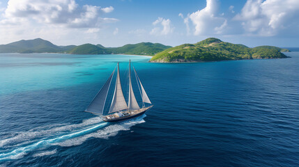 Pristine Grenadines Sails - obrazy, fototapety, plakaty