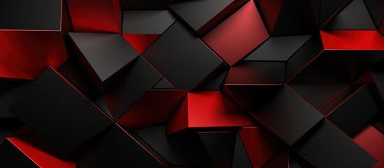 Dark red glowing glossy stripes abstract tech background.