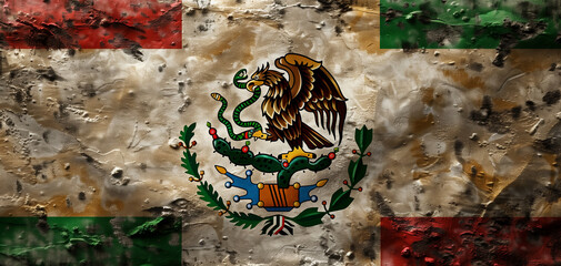 The Mexican flag 