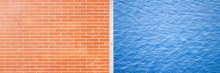 brick and water texture