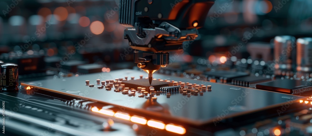 Poster Artificial intelligence is integrated into the new processor, which is installed on the motherboard, which provides automation and optimization of workflows.