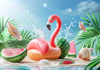 Obraz premium Summer party background